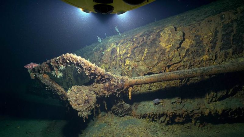 Una parte del U-851 (Imagen: Rebikoff-Niggeler Foundation/Evonik)